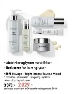 Oriflame Novage+ Bright Intense Routine Mixed tilbud