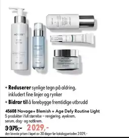 Oriflame Novage+ Blemish + Age Defy Routine Light tilbud