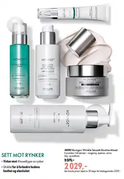 Oriflame Novage+ Wrinkle Smooth Routine Mixed tilbud