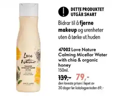 Oriflame Love Nature Calming Micellar Water with chia & organic honey tilbud