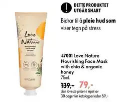 Oriflame Love Nature Nourishing Face Mask with chia & organic honey tilbud
