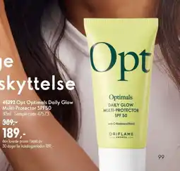 Oriflame Opt Optimals Daily Glow Multi-Protector SPF50 tilbud