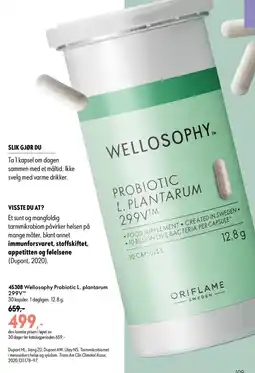 Oriflame Wellosophy Probiotic L. plantarum 299V tilbud
