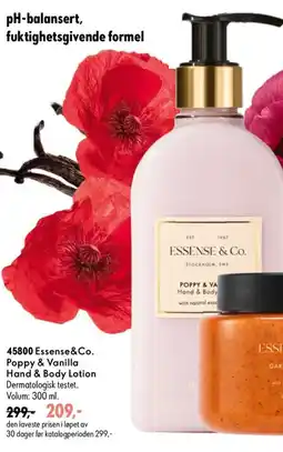 Oriflame Essense&Co. Poppy & Vanilla Hand & Body Lotion tilbud
