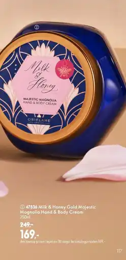Oriflame Milk & Honey Gold Majestic Magnolia Hand & Body Cream tilbud