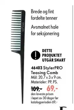 Oriflame StylerPRO Teasing Comb tilbud