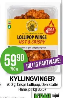 Kiwi KYLLINGVINGER tilbud