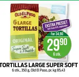 Kiwi TORTILLAS LARGE SUPER SOFT tilbud