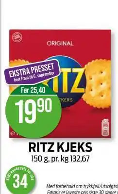 Kiwi RITZ KJEKS tilbud