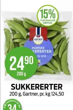 Kiwi Sukkererter tilbud
