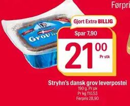 Coop Extra Stryhn’s dansk grov leverpostei tilbud