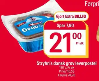 Coop Extra Stryhn’s dansk grov leverpostei tilbud