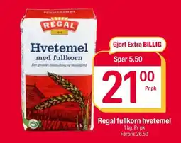 Coop Extra Regal fullkorn hvetemel tilbud