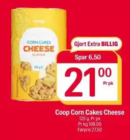 Coop Extra Coop corn cakes cheese tilbud