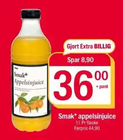 Coop Extra Smak* appelsinjuice tilbud