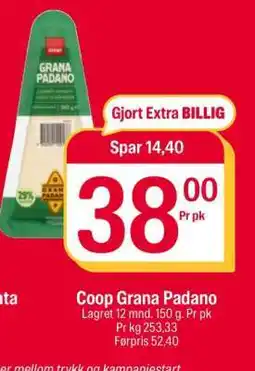 Coop Extra Coop Grana Padano tilbud