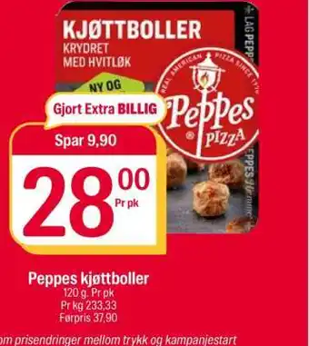 Coop Extra PEPPES KJØTTBOLLER tilbud