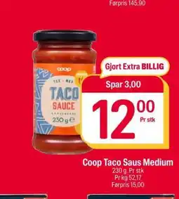 Coop Extra Coop taco saus medium tilbud