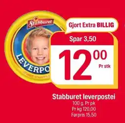 Coop Extra Stabburet Leverpostei tilbud