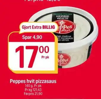 Coop Extra Peppes hvit pizzasaus tilbud