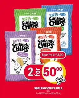 Coop Extra SØRLANDSCHIPS RIFLA tilbud