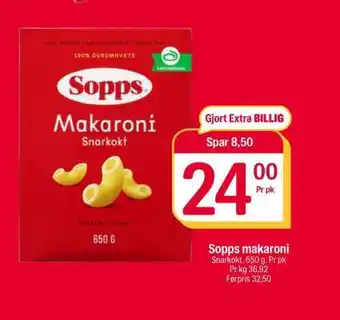 Coop Extra Sopps makaroni tilbud
