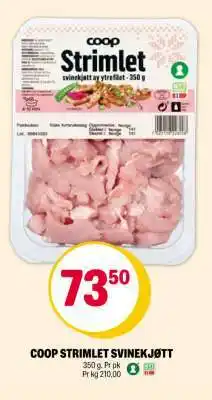 Coop Extra COOP STRIMLET SVINEKJØTT tilbud