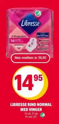 Coop Extra LIBRESSE BIND NORMAL MED VINGER tilbud