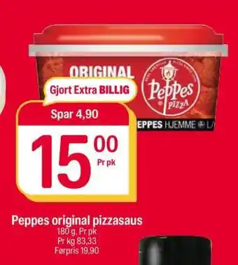 Coop Extra Peppes original pizzasaus tilbud