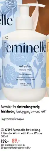 Oriflame Feminelle Refreshing Intimate Wash with Rose Water tilbud