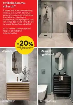 Right Price Tiles 20% ALLE fliser, mosaikk og naturstein tilbud