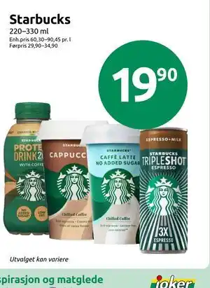Joker Starbucks tilbud