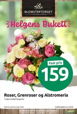 Joker Roser, Grenroser og Alstromeria tilbud