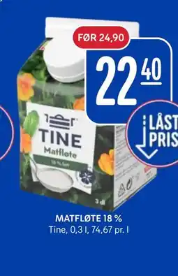 Rema 1000 MATFLØTE 18 % tilbud