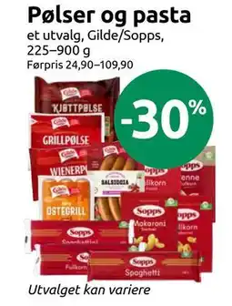 Joker Pølser og pasta tilbud