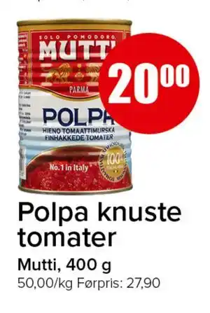 Spar Polpa knuste tomater tilbud