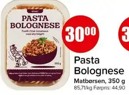 Spar Pasta Bolognese tilbud