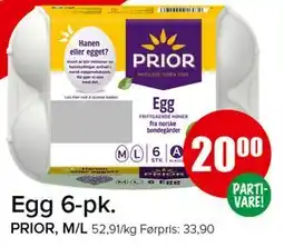 Spar Egg 6-pk tilbud