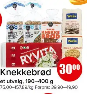 Spar Knekkebrød tilbud