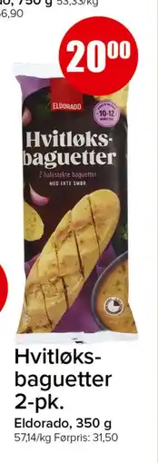 Spar Hvitløksbaguetter 2-pk tilbud