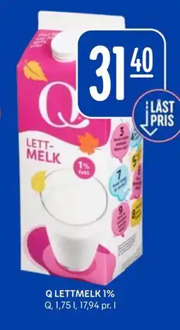 Rema 1000 Q LETTMELK 1% tilbud