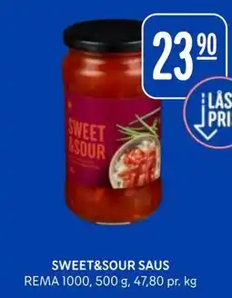 Rema 1000 SWEET&SOUR SAUS tilbud