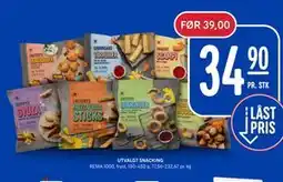 Rema 1000 UTVALGT SNACKING tilbud