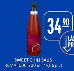Rema 1000 SWEET CHILI SAUS tilbud