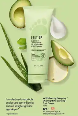 Oriflame Feet Up Everyday / Overnight Moisturising Foot Cream tilbud
