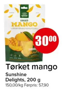 Spar Tørket mango tilbud
