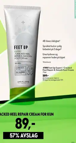 Oriflame Feet Up Expert / Cracked Heel Repair & Smooth Foot Cream tilbud