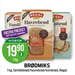 Kiwi Regal brødmiks tilbud