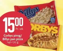 CC Mat Corbys pirog/ Billys pan pizza tilbud