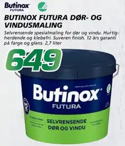 Coop Byggmix Butinox Futura dør og vindu tilbud
